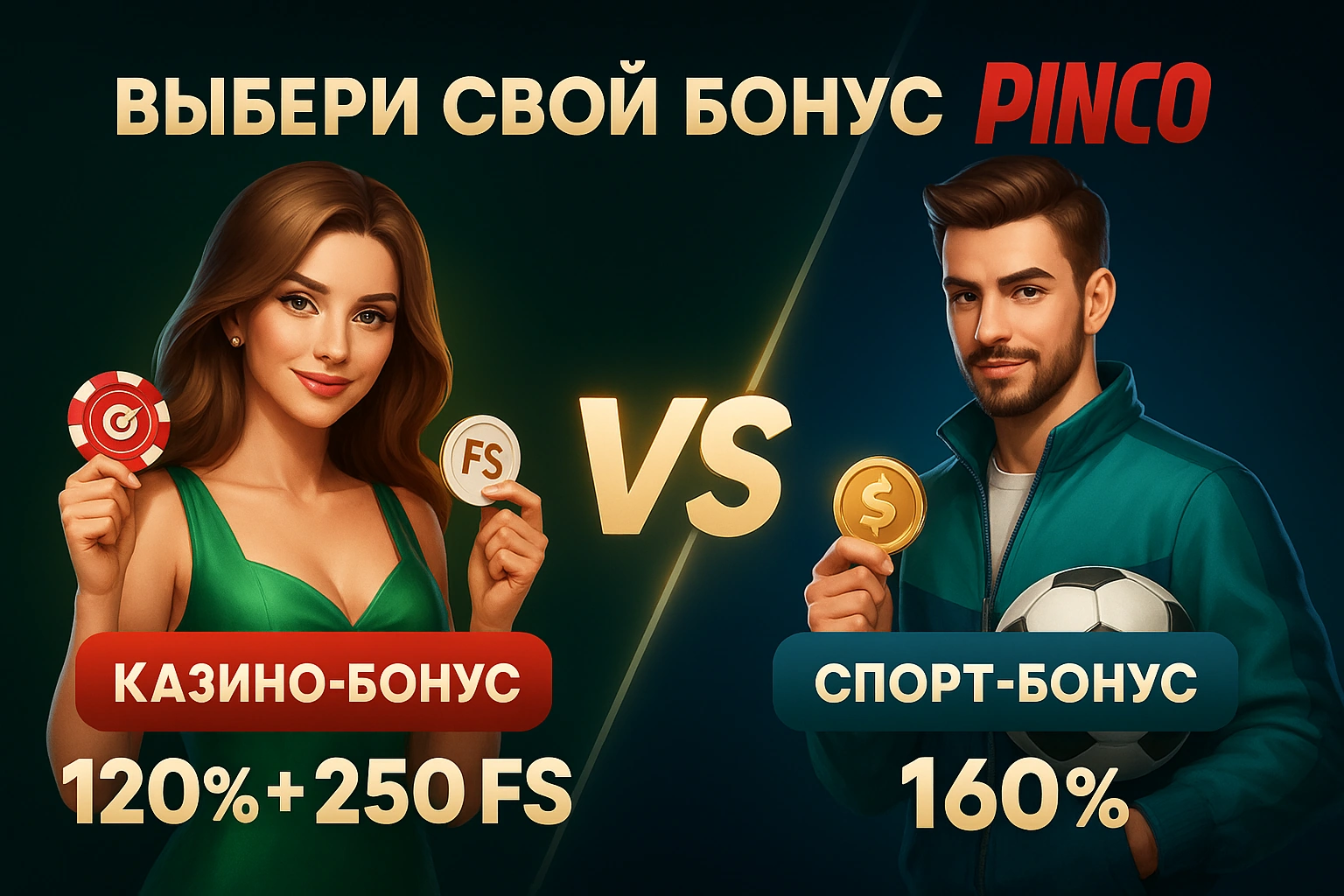 Бонусы Pinco Casino